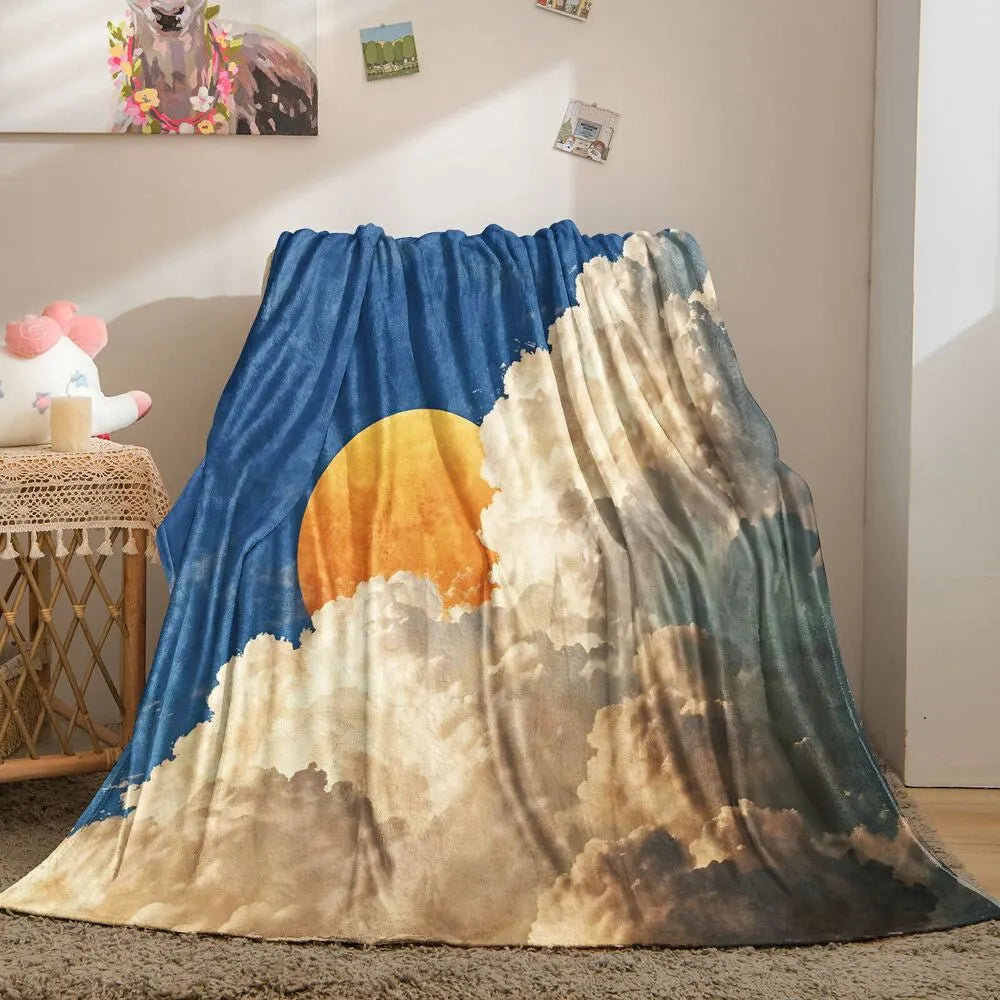 Sunset Clouds Multipurpose Throw Blanket
