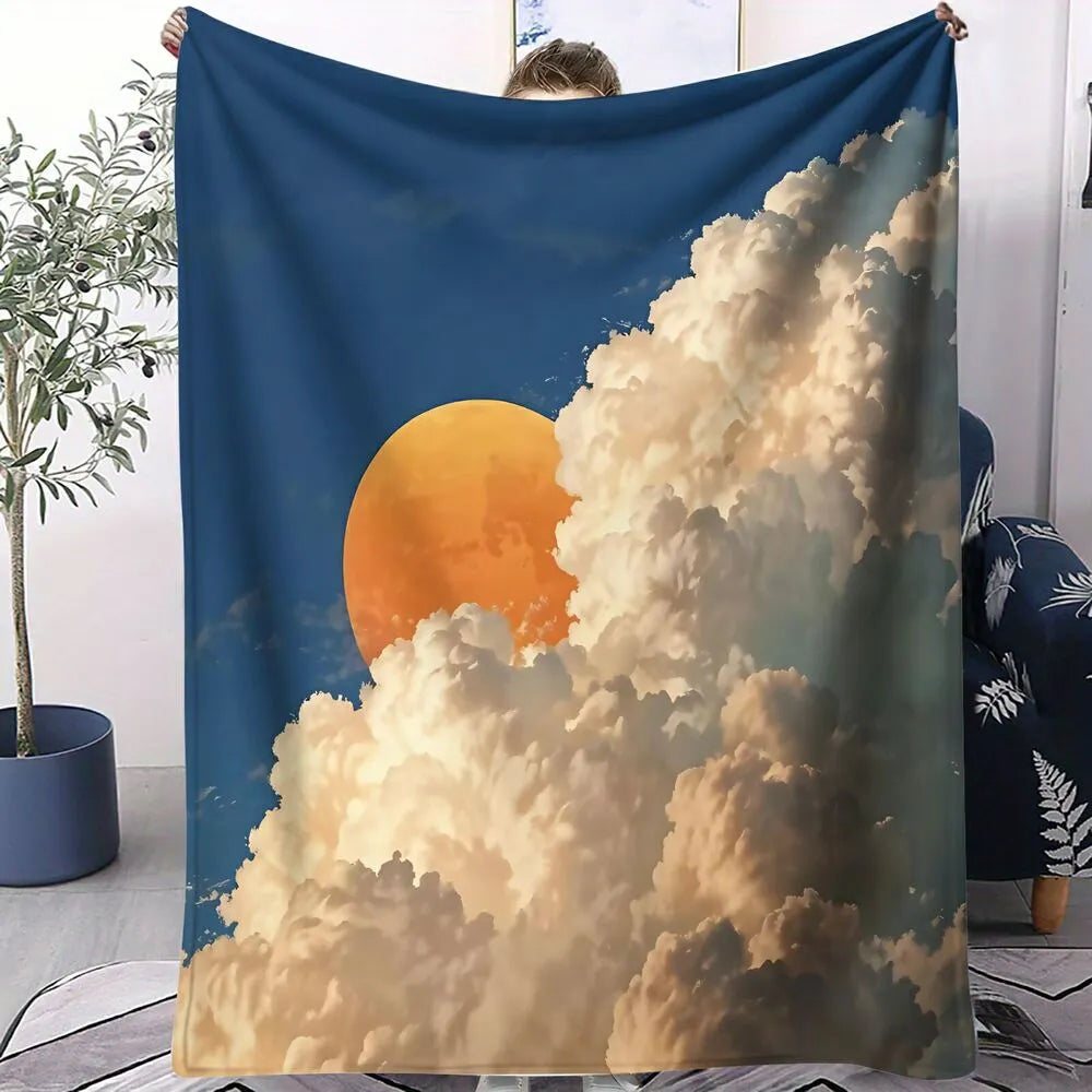 Sunset Clouds Multipurpose Throw Blanket