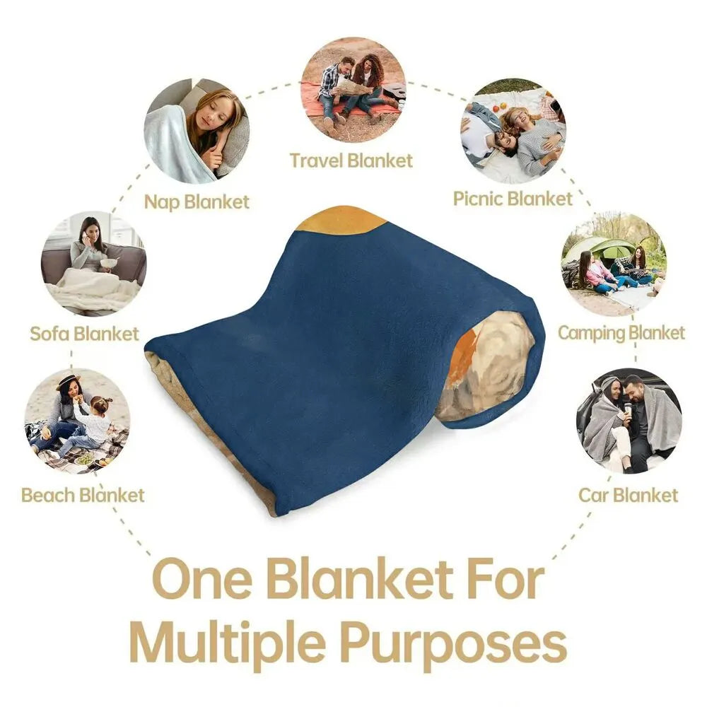 Sunset Clouds Multipurpose Throw Blanket