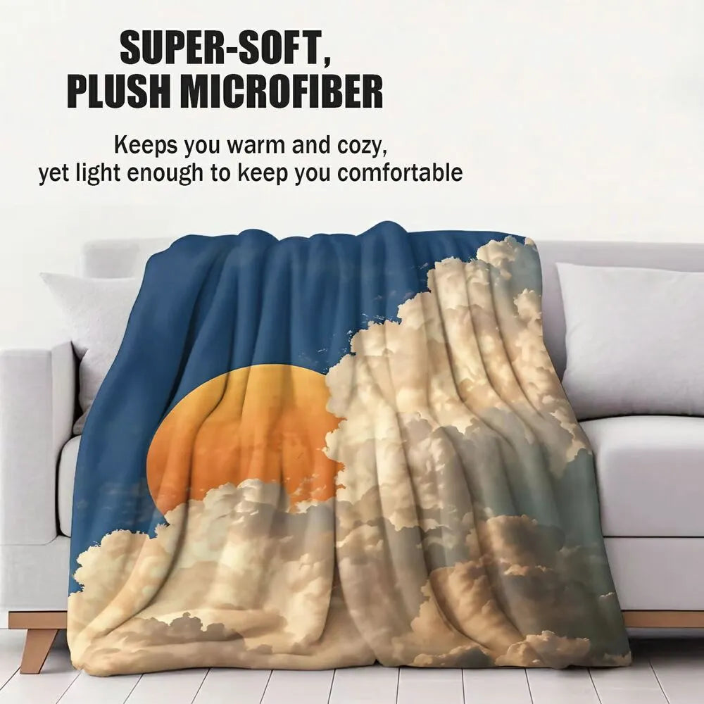 Sunset Clouds Multipurpose Throw Blanket