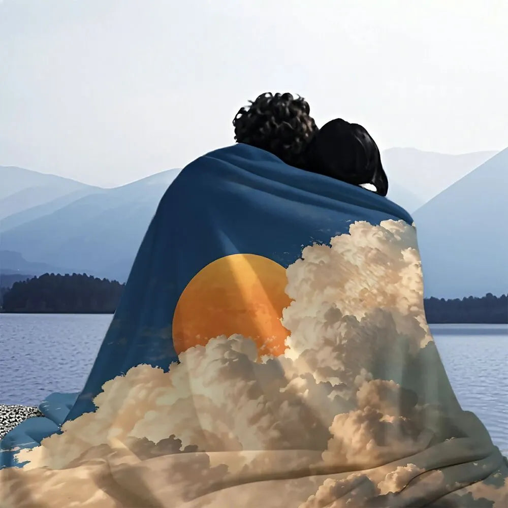 Sunset Clouds Multipurpose Throw Blanket