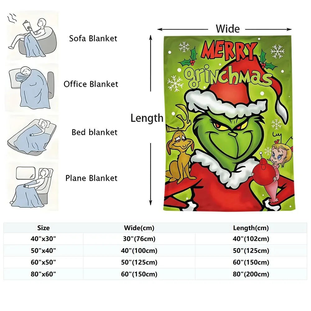The Grinch Christmas Multipurpose Throw Blanket