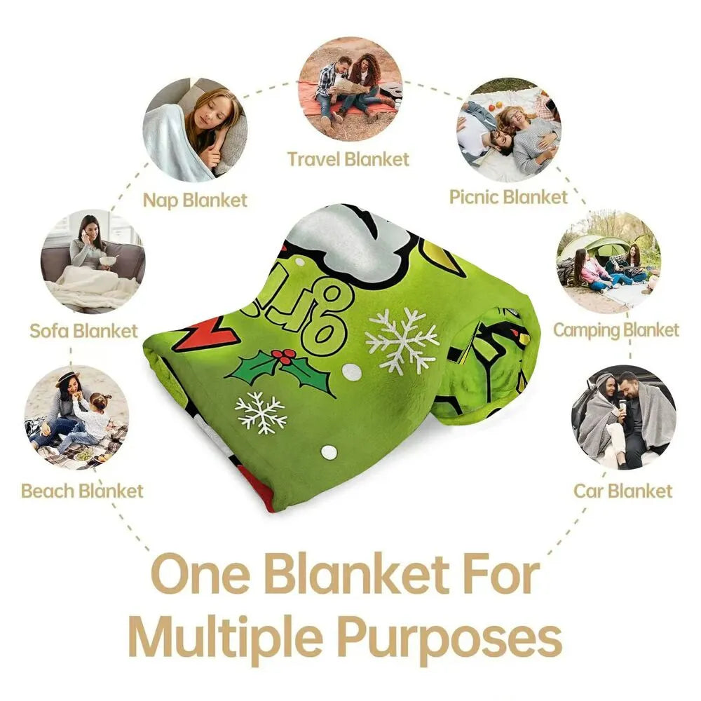 The Grinch Christmas Multipurpose Throw Blanket