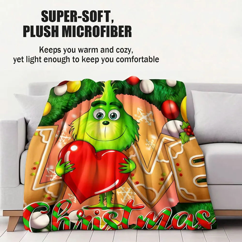 The Grinch Love Christmas Multipurpose Throw Blanket