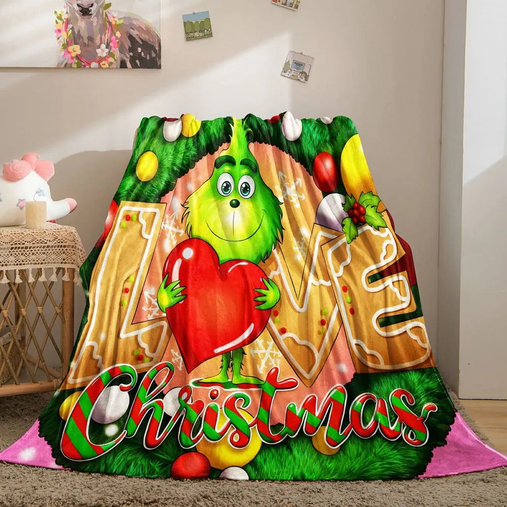 The Grinch Love Christmas Multipurpose Throw Blanket