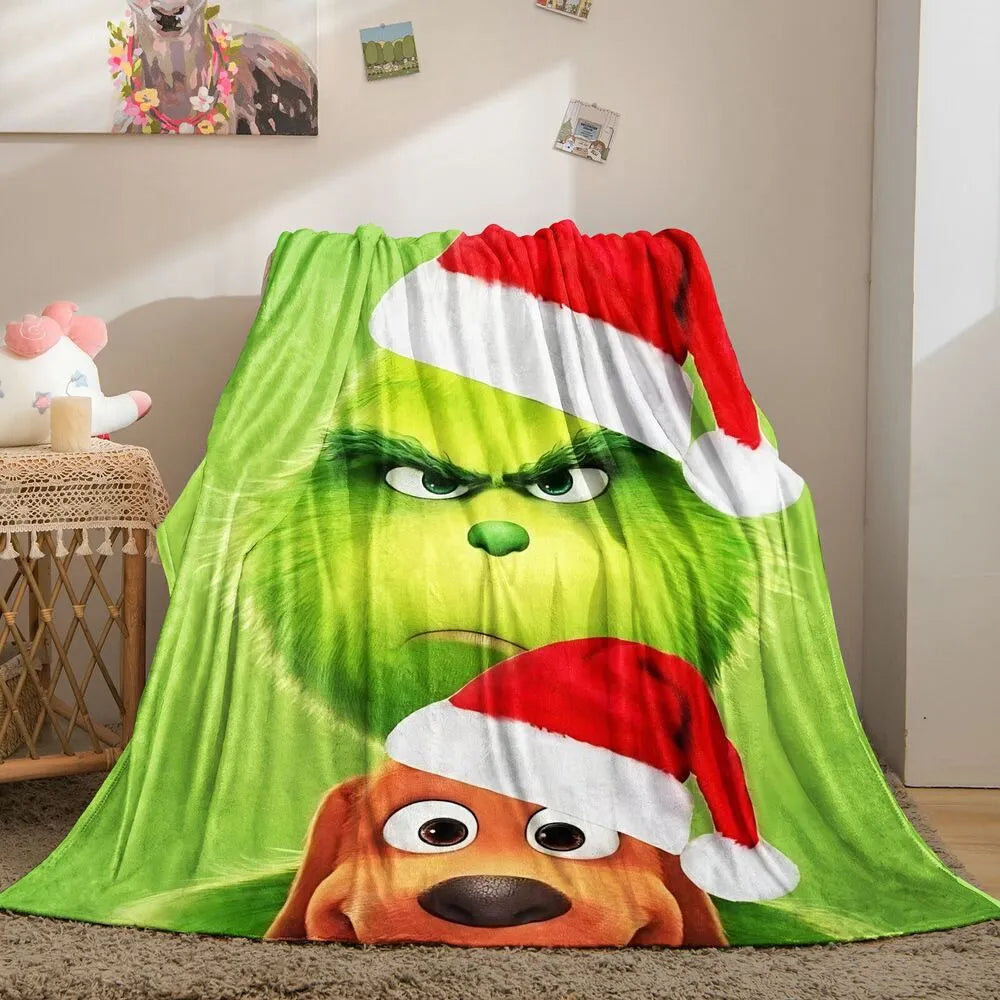 The Grinch and Max Christmas Multipurpose Throw Blanket