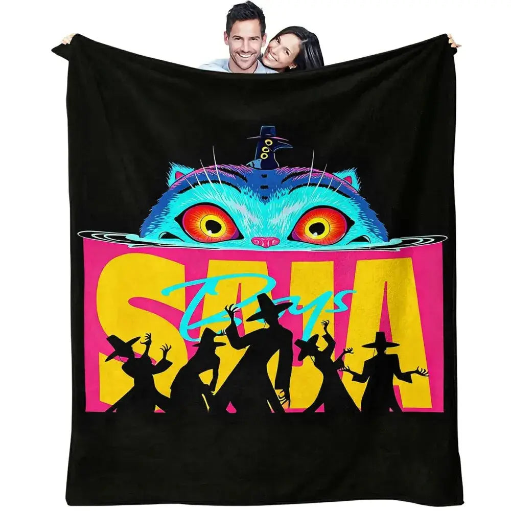 K-POP Demon Hunters Vibrant Graphic Multipurpose Throw Blanket