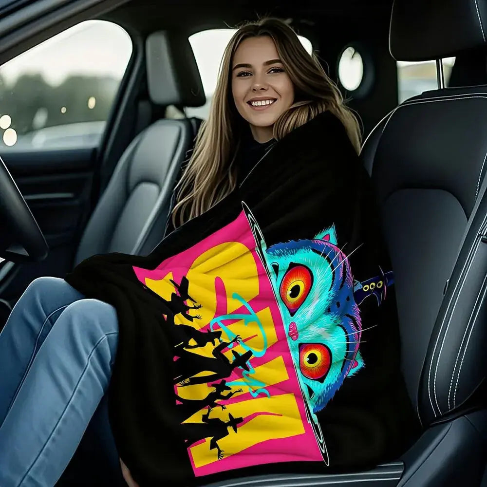 K-POP Demon Hunters Vibrant Graphic Multipurpose Throw Blanket