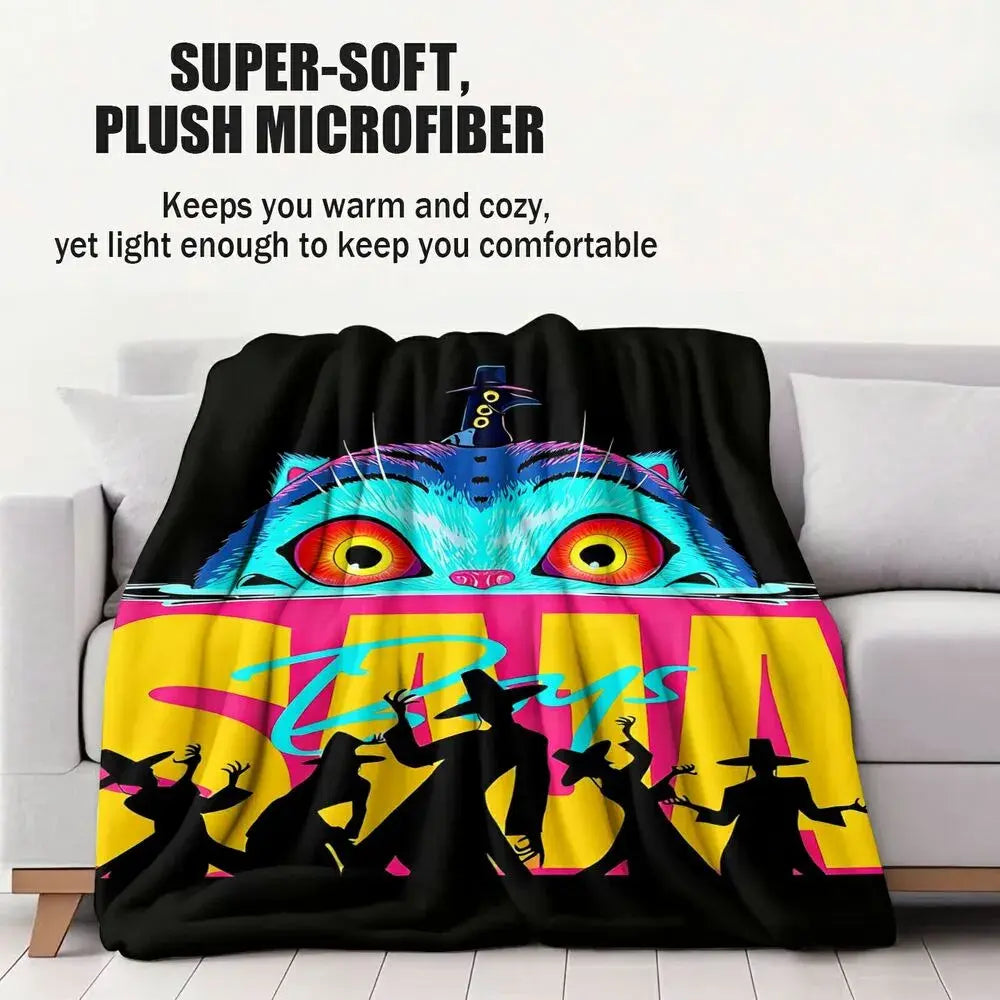 K-POP Demon Hunters Vibrant Graphic Multipurpose Throw Blanket
