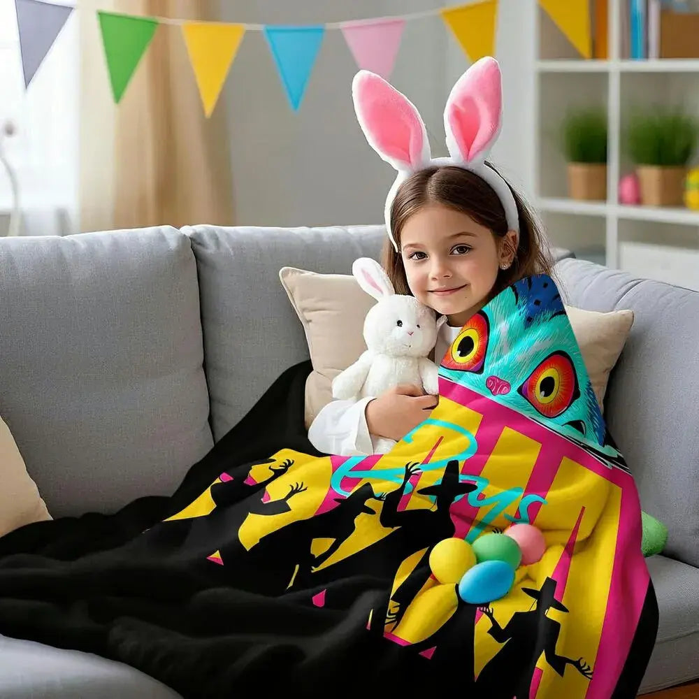 K-POP Demon Hunters Vibrant Graphic Multipurpose Throw Blanket