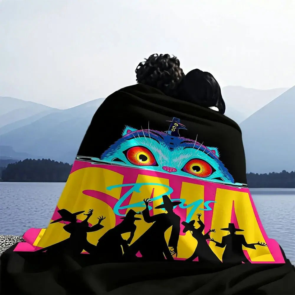 K-POP Demon Hunters Vibrant Graphic Multipurpose Throw Blanket