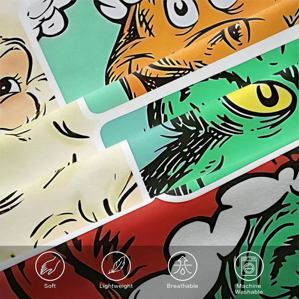 Whoville Grinch Est 1957 Christmas Duvet Cover Set Kids Bedding Set